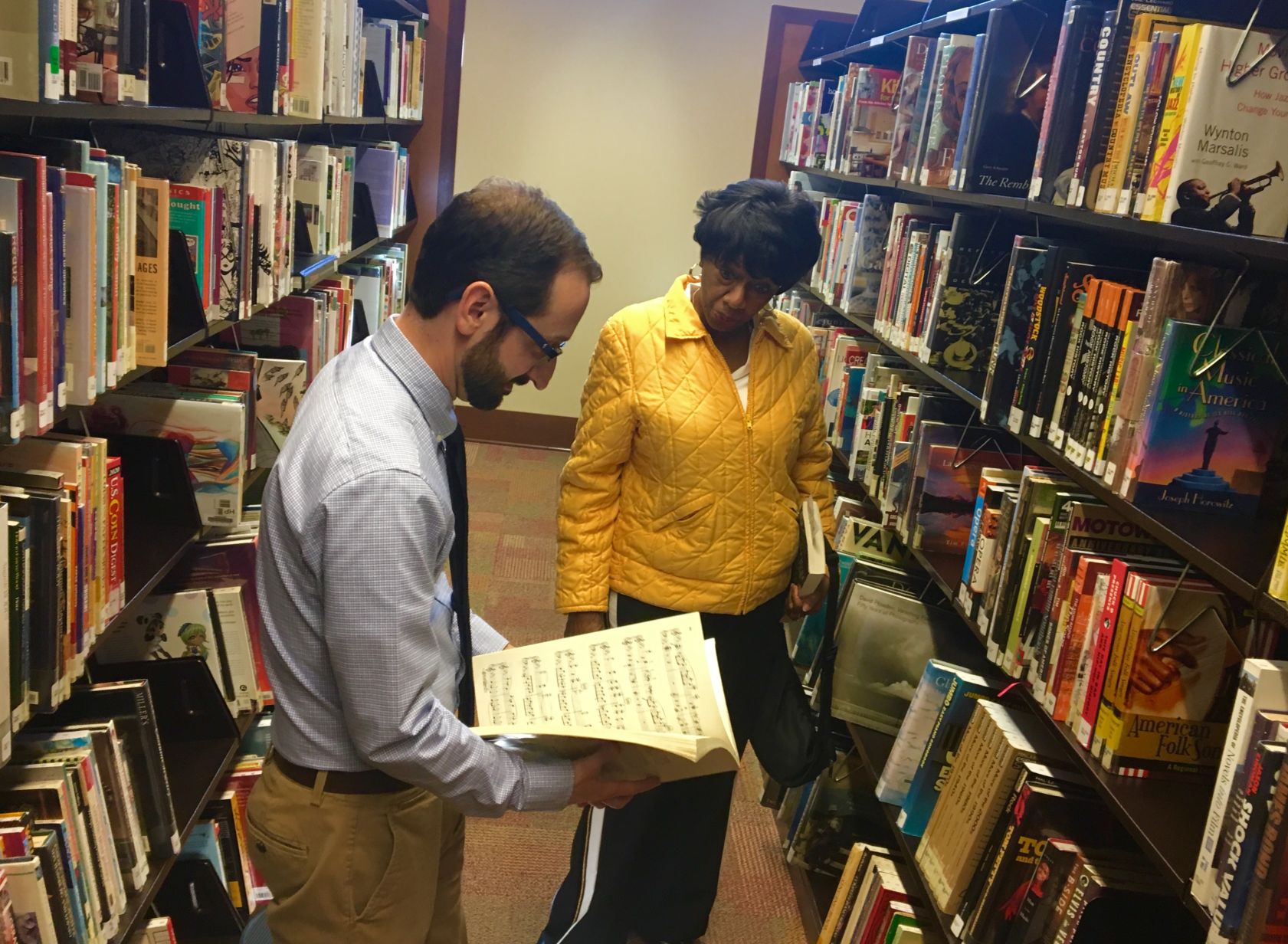 Forsyth Library in the stacks